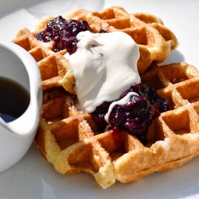 waffles-with-cream-and-jam